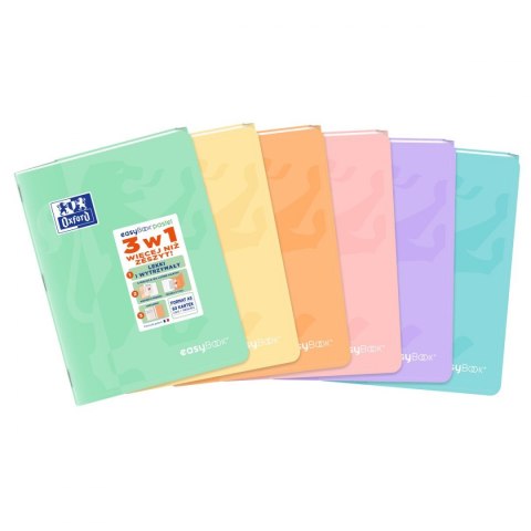 Oxford Zeszyt Oxford EASYBOOK PASTEL A5 60k. 90g linia (400161236)