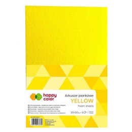 Happy Color Arkusz piankowy Happy Color kolor: żółty 5 ark. [mm:] 210x297 (HA 7130 2030-1)