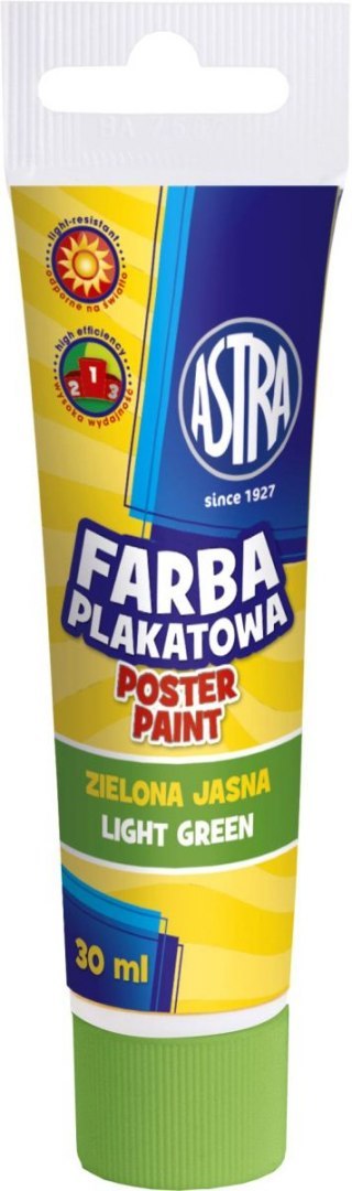 Astra Farby plakatowe Astra kolor: zielony jasny 30ml 1 kolor.