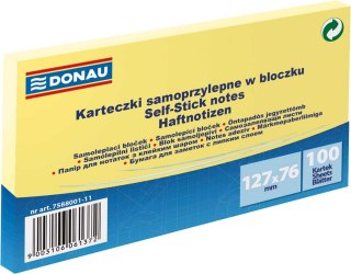 Donau Notes samoprzylepny Donau żółty jasny 100k [mm:] 127x76 (7588001-11)