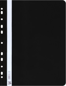 Tres Skoroszyt sztywny zawieszany czarny A4 czarny PVC PCW 160mic. 150g Tres (SKWA4/CZAR)