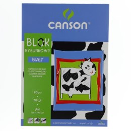 Canson Blok rysunkowy Canson A4 biały 90g 20k (100302694)