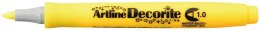 Artline Marker permanentny Artline decorite, żółty 1,0mm pędzelek końcówka (AR-033 7 2)