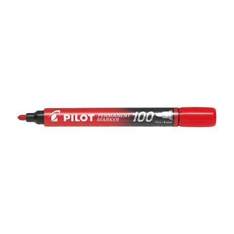 Pilot Marker permanentny Pilot, czerwony okrągła końcówka (SCA-100-R)