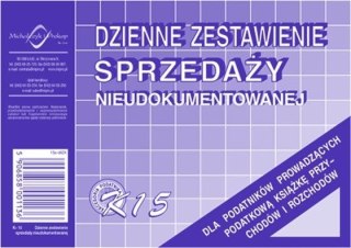 Michalczyk i Prokop Druk offsetowy Michalczyk i Prokop DZIENNE ZEST SPRZED NIEUD. K15 A6 50k. (K-15)