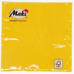 Pol-mak Serwetki żółty papier [mm:] 330x330 Pol-mak (40)