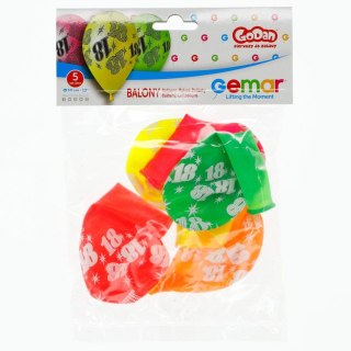 Godan Balon gumowy Godan premium fluor 12 op 5 szt 5 szt mix fluo 300mm 12cal (GS110/p18f)