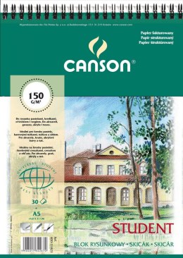 Canson Blok rysunkowy Canson Student A5 biały 200g 50k (400121823)