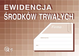 Michalczyk i Prokop Druk offsetowy Michalczyk i Prokop Ewidencja środków trwałych A4 48k. (K-9)