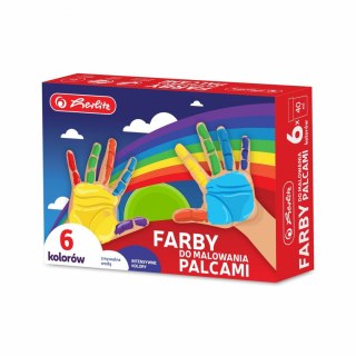 Herlitz Farba do malowania palcami Herlitz 9575648 40ml 6 kolor. (300022811)