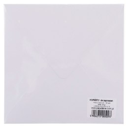 Logos Koperta 14,6X14,6 biała 120g CD biały [mm:] 146,5x146,5 Logos 50 sztuk