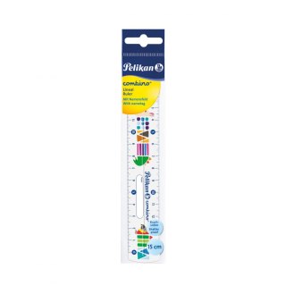 Pelikan Linijka plastikowa Pelikan Combino 15cm (811224)