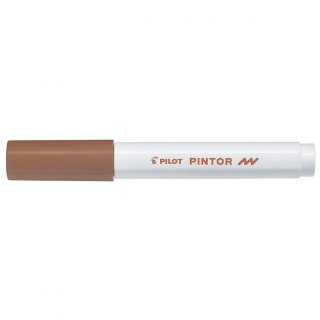 Pilot Marker specjalistyczny Pilot PINTOR brązowy Fmm (PISW-PT-F-BN)