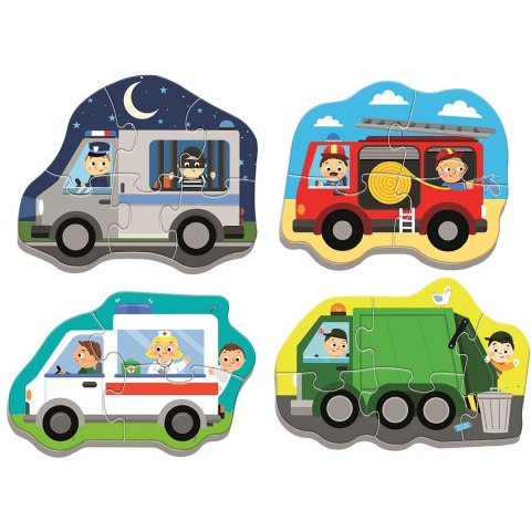 Trefl Puzzle Trefl puzzle baby classic pojazdy i zawody 3, 4, 5, 6 el. (36071) Trefl Puzzle Trefl puzzle baby classic pojazdy i zawody 3, 4, 5, 6 el. (36071)