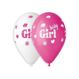 Godan Balon gumowy Godan Baby girl 5 szt. mix 13cal (GS120/934)
