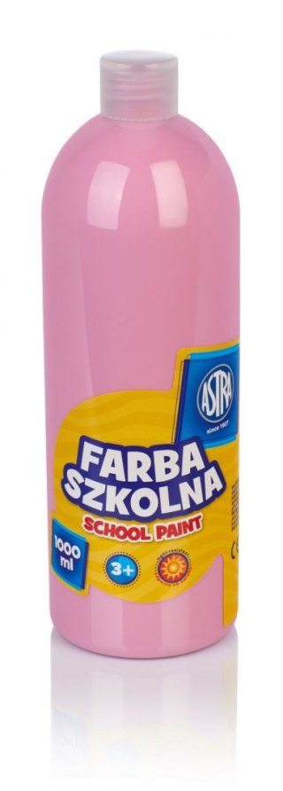 Astra Farby plakatowe Astra szkolne kolor: różowy jasny 1000ml 1 kolor.