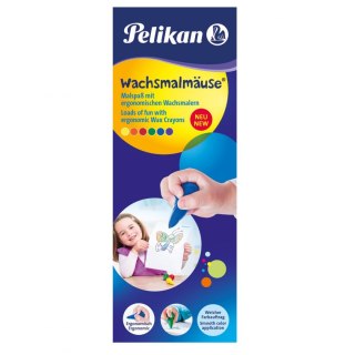 Pelikan Kredki świecowe Pelikan Myszki 804073 6 kol. (400191643)