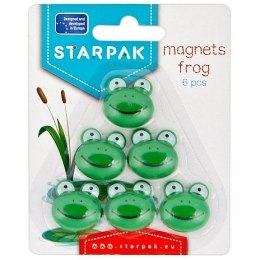 Starpak Magnes żabki zielone śr. 25mm Starpak (438889) 6 sztuk