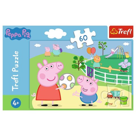 Trefl Puzzle Trefl Peppa Pig Zabawy w gronie przyjaciół 60 el. (17356) Trefl Puzzle Trefl Peppa Pig Zabawy w gronie przyjaciół 60 el. (17356)