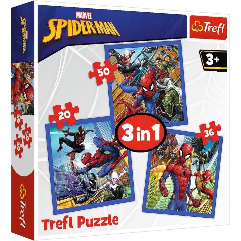 Trefl Puzzle Trefl Spiderman 3w1 3w1 el. (34841)