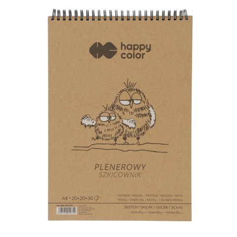 Happy Color Blok artystyczny Happy Color Happy Color szkicownik A4 80g 70k (HA 3808 2030-P70)