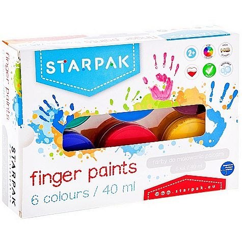 Starpak Farba do malowania palcami Starpak doggy 40ml 6 kolor. (448008)