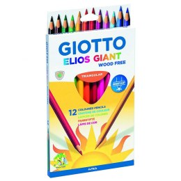 Giotto Kredki ołówkowe Giotto Elios Giant 12 kol. (221500)