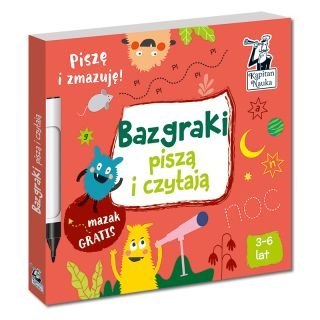 Kapitan Nauka Książeczka edukacyjna Kapitan Nauka Bazgraki piszą i czytają