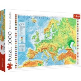 Trefl Puzzle Trefl Mapa fizyczna Europy 1000 elementów 1000 el. (10605)