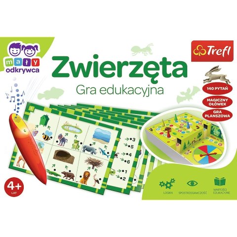 Trefl Gra edukacyjna Trefl Zwierzęta Mały Odkrywca i Magiczny Ołówek Zwierzęta Magiczny ołówek (02111)