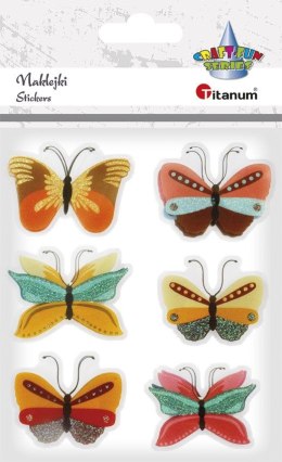 Titanum Naklejka (nalepka) Craft-Fun Series foliowa motyle Titanum (BLY03)
