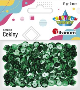 Titanum Cekiny Titanum Craft-Fun Series okrągłe 9mm zielone 14g (268301)