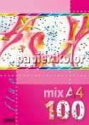 Kreska Papier kolorowy Kreska fluo A4 mix 80g