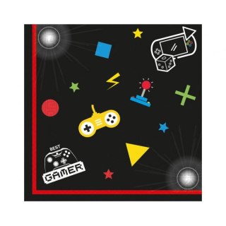 Godan Serwetki Godan Gaming Party CZARNY papier [mm:] 330x330 (93772)