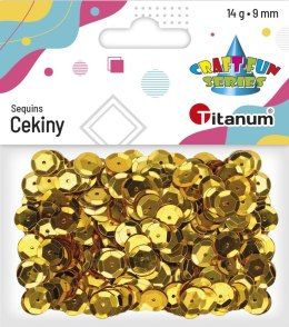 Titanum Cekiny Titanum Craft-Fun Series okrągłe 9mm złote 14g (268299)
