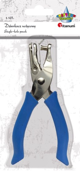 Titanum Dziurkacz Titanum Craft-Fun Series 1-otworowy gumowy uchwyt niebieski (D1)
