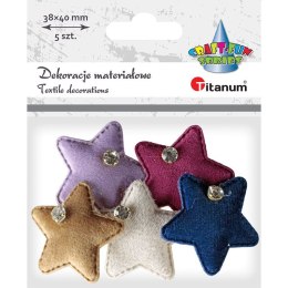 Titanum Ozdoba materiałowa Titanum Craft-Fun Series gwiazdki z kryształkiem (BY289)