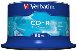 Verbatim Płyta cd Verbatim CD-R cake 50 700MB x52 (43351)
