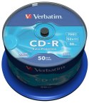 Verbatim Płyta cd Verbatim CD-R cake 50 700MB x52 (43351)
