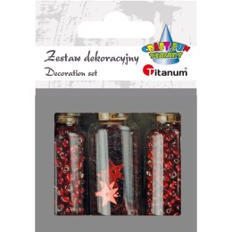 Titanum Kryształki Titanum Craft-Fun Series koraliki czerwone (363218)