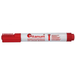 Titanum Marker suchościeralny Titanum, czerwony 3,0mm okrągła końcówka (BY1026-02)