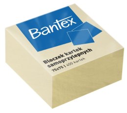Bantex Notes samoprzylepny Bantex żółty 400k [mm:] 75x75 (400086401)
