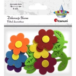 Titanum Ozdoba filcowa Titanum Craft-Fun Series Kwiaty 3D (3633)
