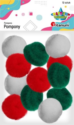 Titanum Pompony Titanum Craft-Fun Series akrylowe mix 12 szt (20TH1020-6)