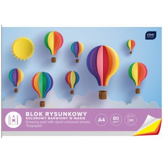 Interdruk Blok rysunkowy Interdruk bloki A4 kolorowy 80g 20k [mm:] 210x297 (BLRK)