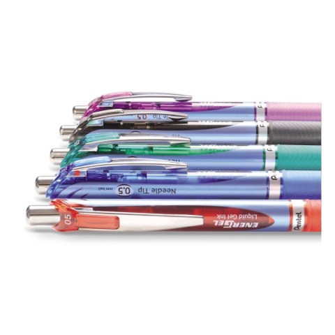 Pentel Cienkopis Pentel ENERGEL BLN 75, czarny 0,25mm 4kol.