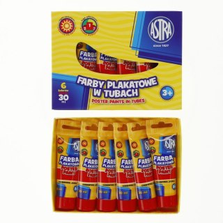 Astra Farby plakatowe Astra kolor: czerwony jasny 30ml 1 kolor.