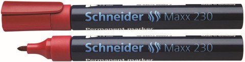 Schneider Marker permanentny Schneider Maxx 130, czerwony 1,0-3,0mm okrągła końcówka (SR123002)