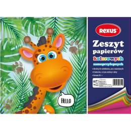 Rexus Zeszyt papierów kolorowych Rexus samoprzylepny A5 80g 8k [mm:] 231x169 (609741)