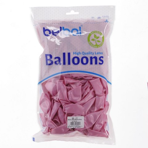 Partydeco Balon gumowy Partydeco metalizowany 100 szt różowy jasny 12cal (071) Partydeco Balon gumowy Partydeco metalizowany 100 szt różowy jasny 12cal (071)